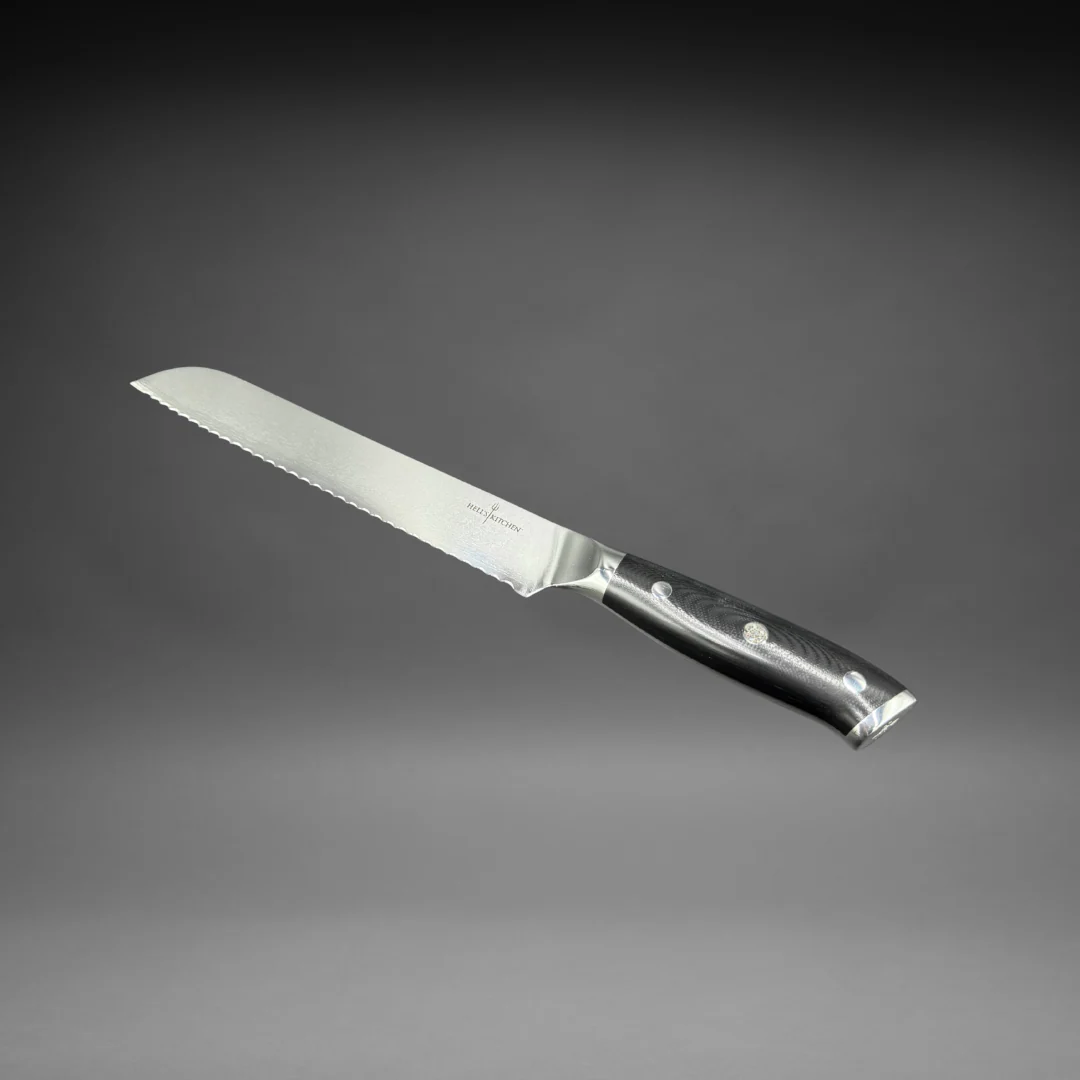 Damascus Steel Serrated Knife, 8" - Image 4