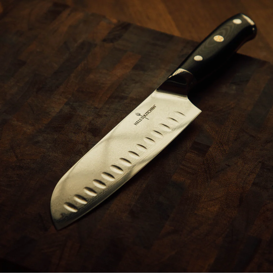 Damascus Steel Santoku Knife, 7" - Image 3