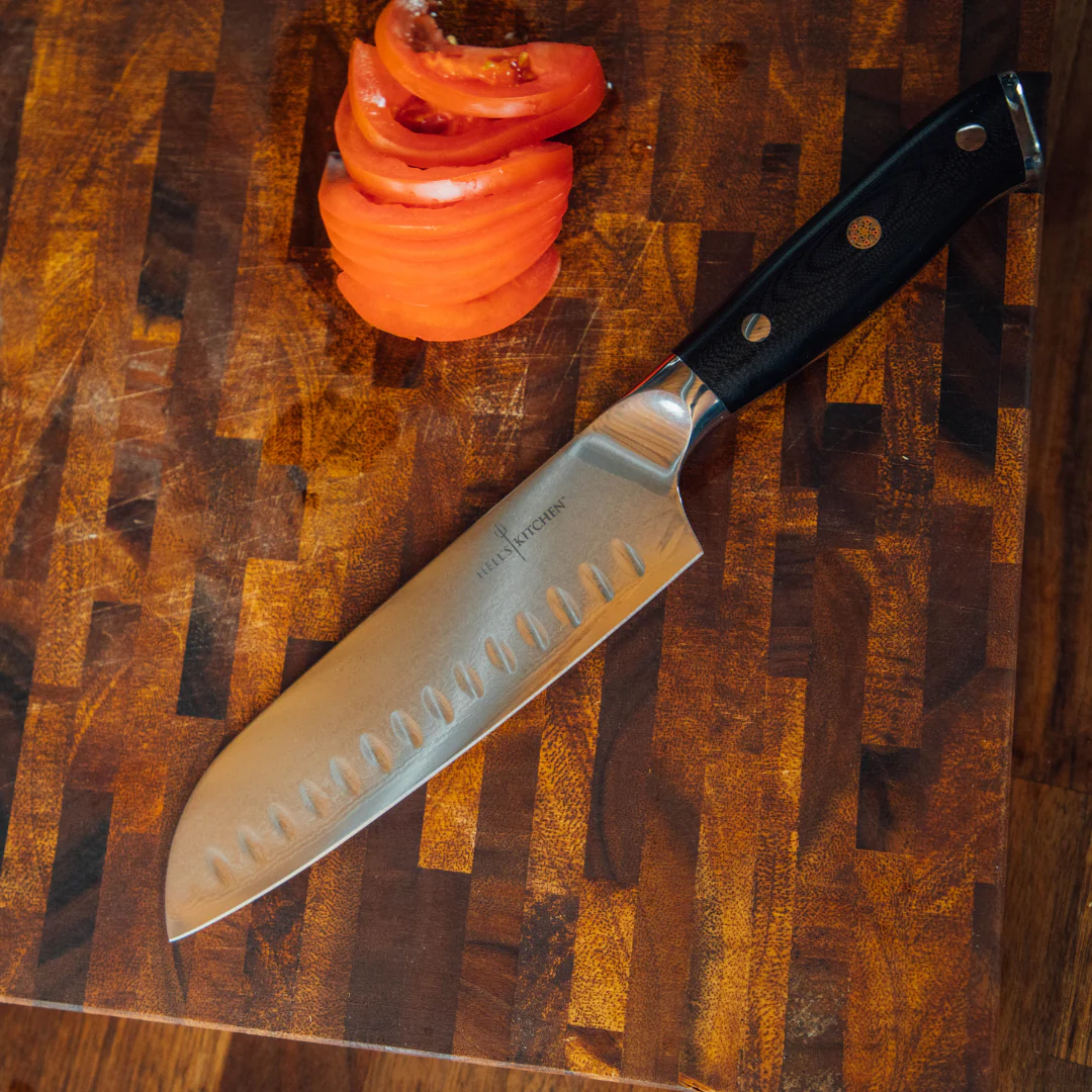 Damascus Steel Santoku Knife, 7" - Image 6