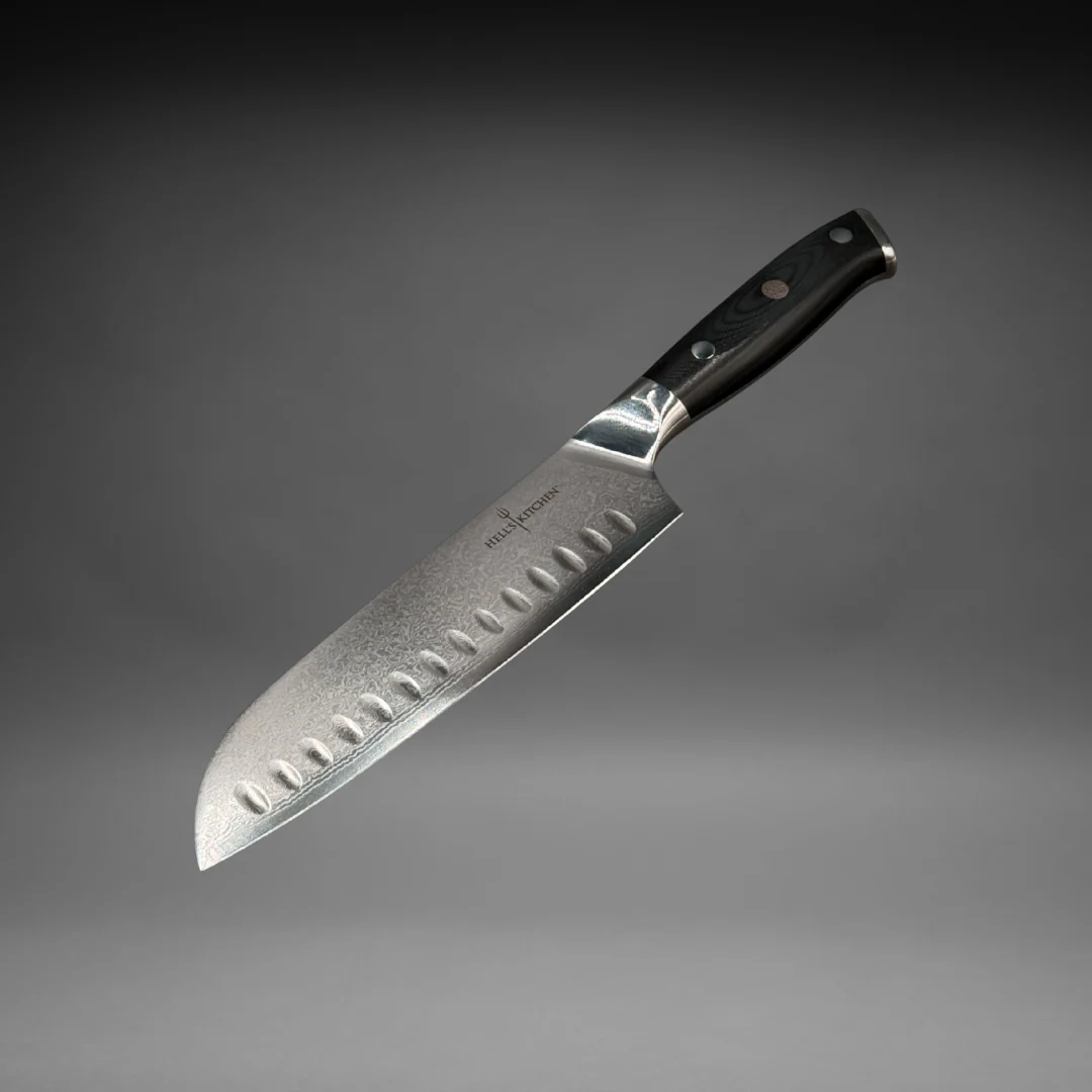 Damascus Steel Santoku Knife, 7" - Image 7