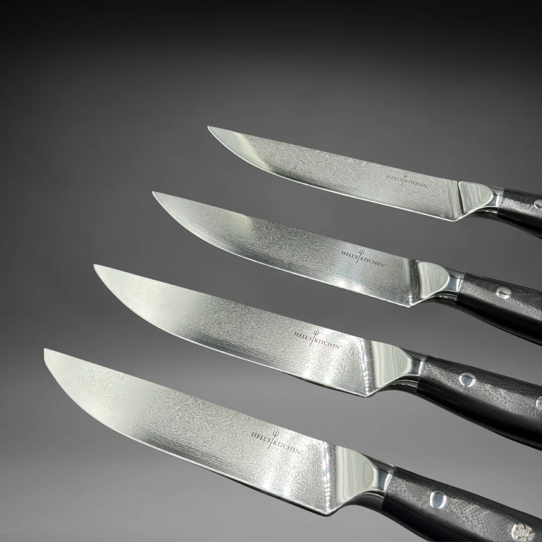 Damascus Steel Steak Knife Set, 4 Pc - Image 4