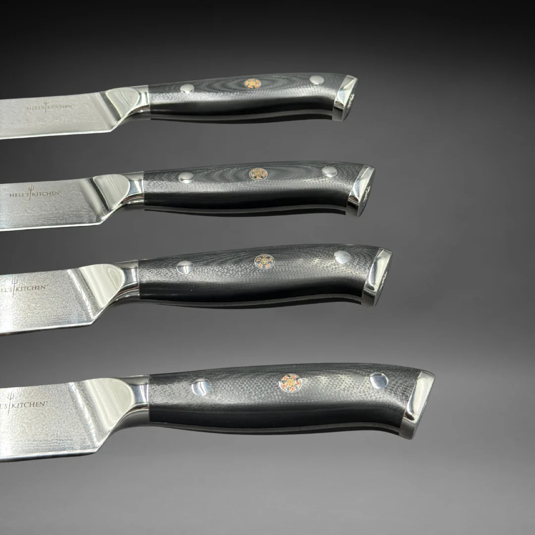 Damascus Steel Steak Knife Set, 4 Pc - Image 5