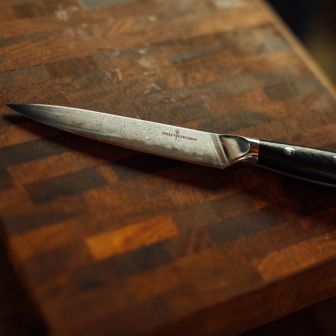 Damascus Steel Utility Knife, 5" - Image 3
