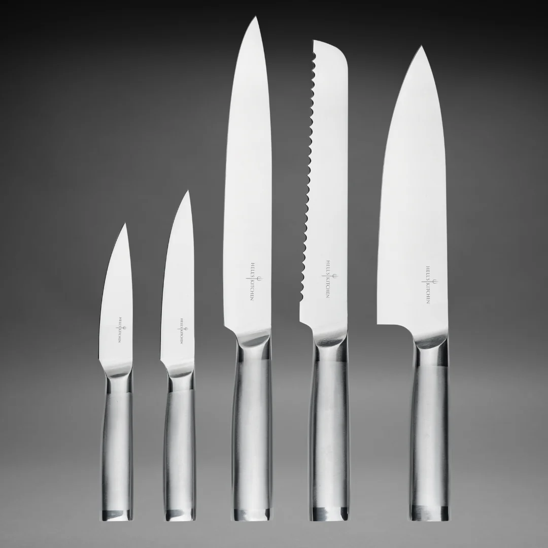 Essential Stainless Steel Knife Set, 6 Piece - Image 4